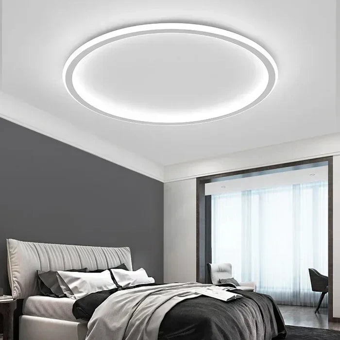 Ronde Plafondlamp Scandinavisch Design Goud Zwart Wit 20-50cm LED Dimbaar Metaal Glas Woonkamer Slaapkamer Eetkamer | Sansoti