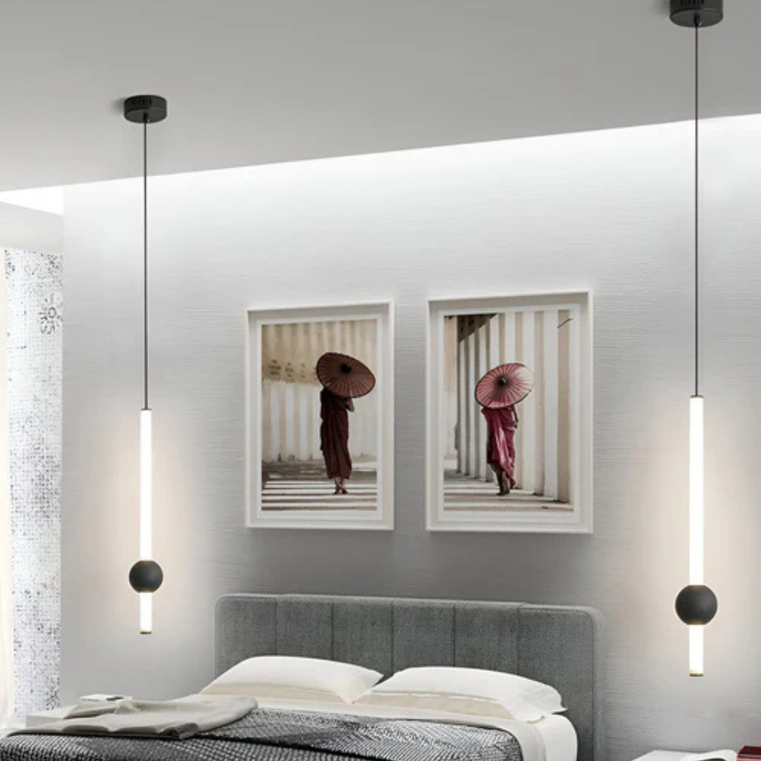 Hanglamp LED Cilinder Minimalistisch Eettafel Woonkamer Slaapkamer Zwart Wit | Sansoti