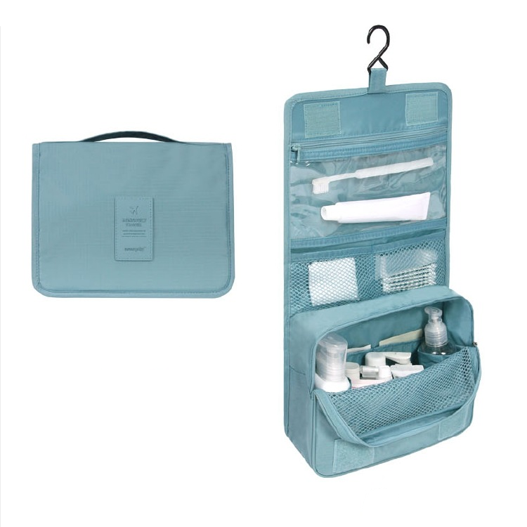 Toilettas met Ophangsysteem en Waterdichte Buitenkant Perfecte Organizer voor Verzorgingsproducten op Reis | Sansoti