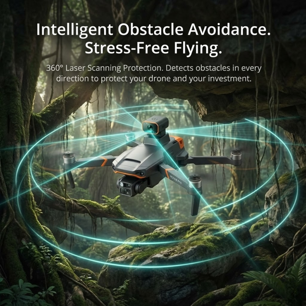 Professionele Camera Drone met 8K Dual Camera en GPS-stabilisatie – Borstelloze Motoren | Sansoti