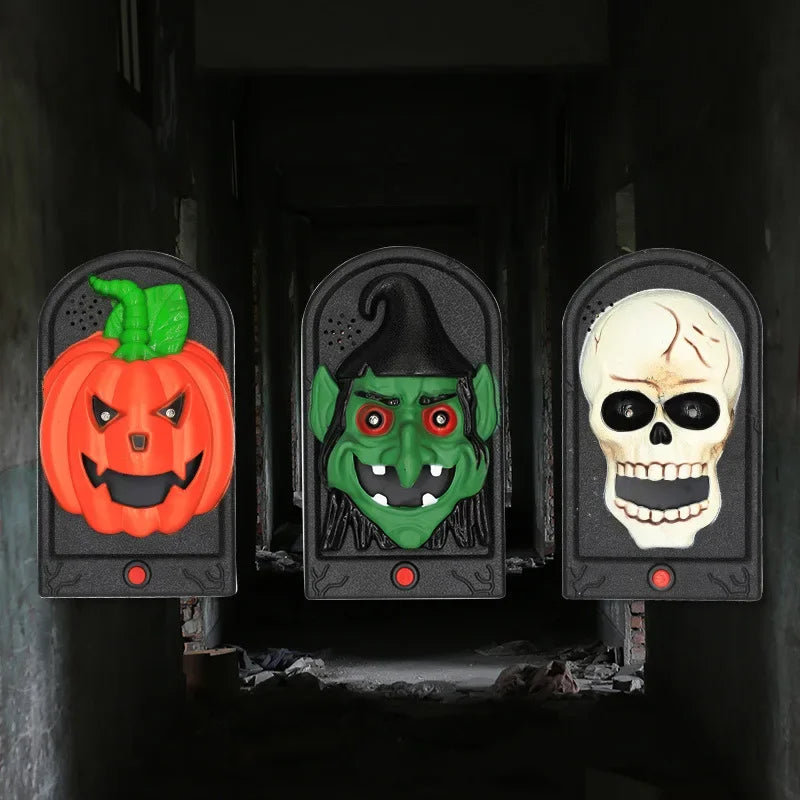 Ghostly Motion Sensor Doorbell with Spooky Sounds Halloween Decoration for Parties and Theme Parties | Sansoti