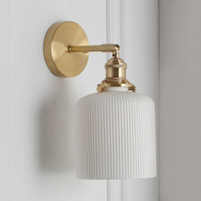 Porseleinen Wandlamp met Messing Fitting Ø12,7-21,6cm 1 Lichtpunt Modern Design Keramiek Wandverlichting E26/E27 | Sansoti