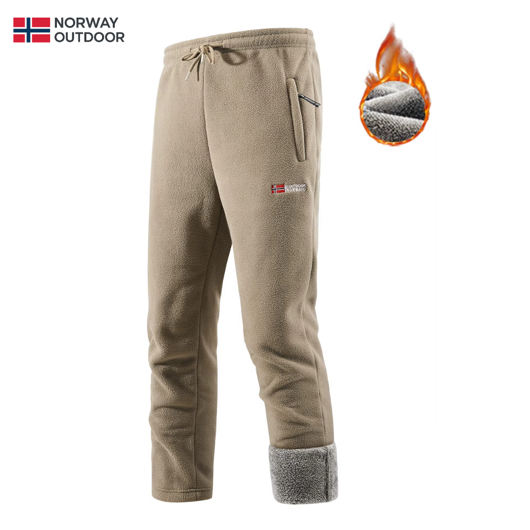 Thermische Sherpa Fleece Broek Heren Winterbroek Gevoerd Warme Vrijetijdsbroek Outdoor Wandelen Camping | Sansoti