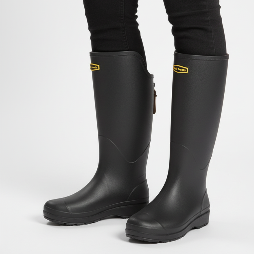 Waterproof Knee-High PVC Rain Boots Women's Men's Unisex Garden Mud Outdoor Living Durable Grip Comfort | Sansoti