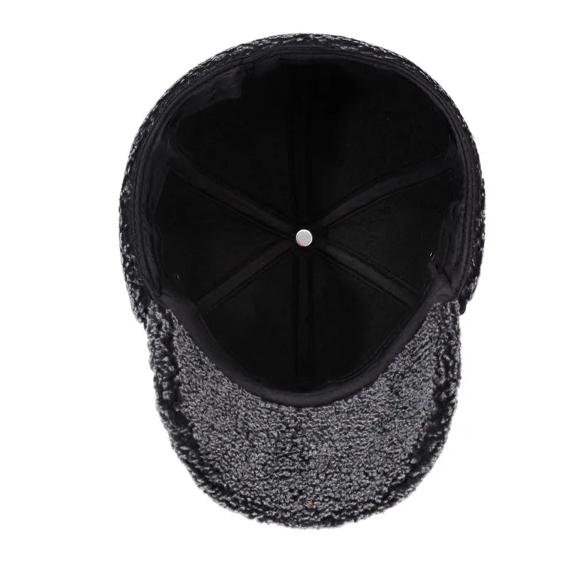 Warm Winter Hat with Fleece Ear Flaps and Adjustable Neck Protection for Outdoor Walking, Skiing, and Cycling | Sansoti