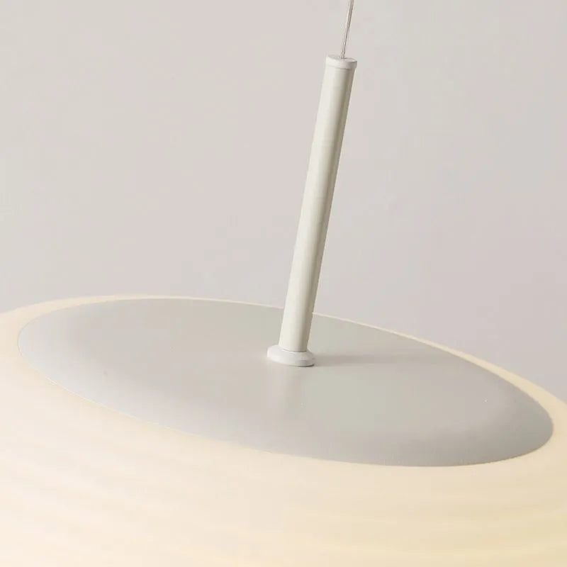 Hanglamp Wit Acryl Ovale Trommel LED Dimbaar Woonkamer Eetkamer Slaapkamer Modern Scandinavisch Design | Sansoti
