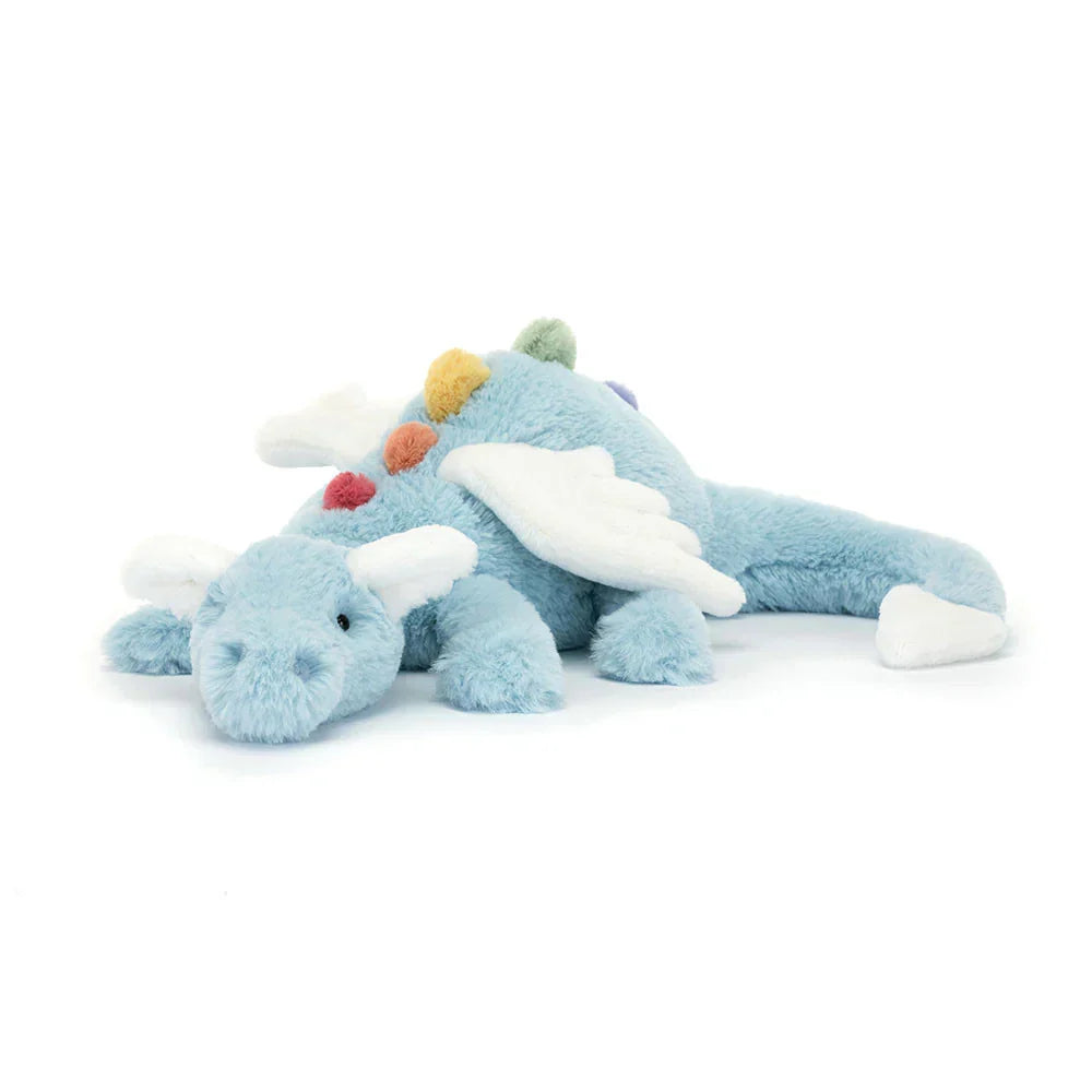 Peluche dragon douce avec ailes, jouet fantastique pour enfants, décoration de chambre, cadeau | Sansoti