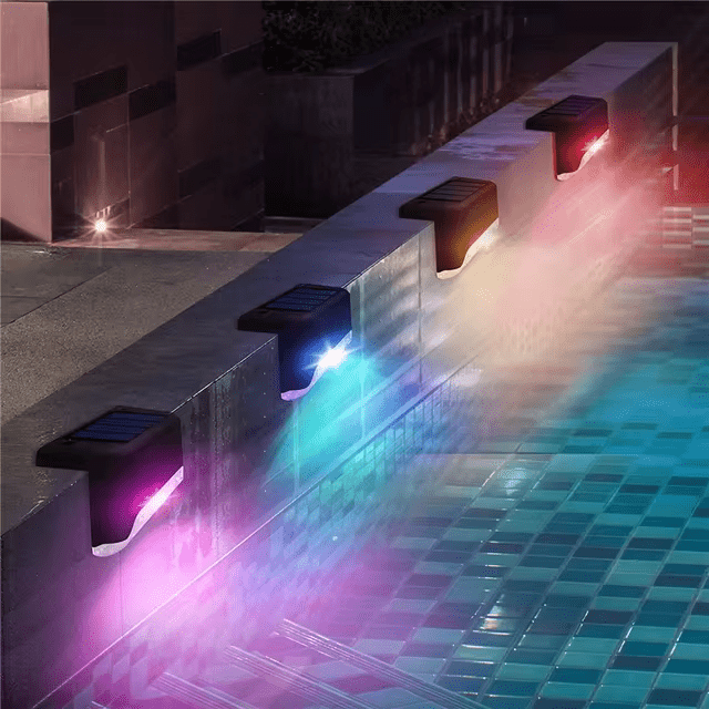 LED Solar Buitenlamp Tuinverlichting Draadloos 5-Pack Warm Wit Geel Meerkleurig Waterdicht Zonnepaneel | Sansoti