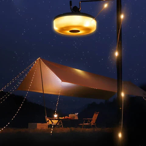 Oplaadbare LED-lichtsnoer 10 meter 100 lampjes IP65 waterdicht 8 modi USB tuin camping feestverlichting | Sansoti