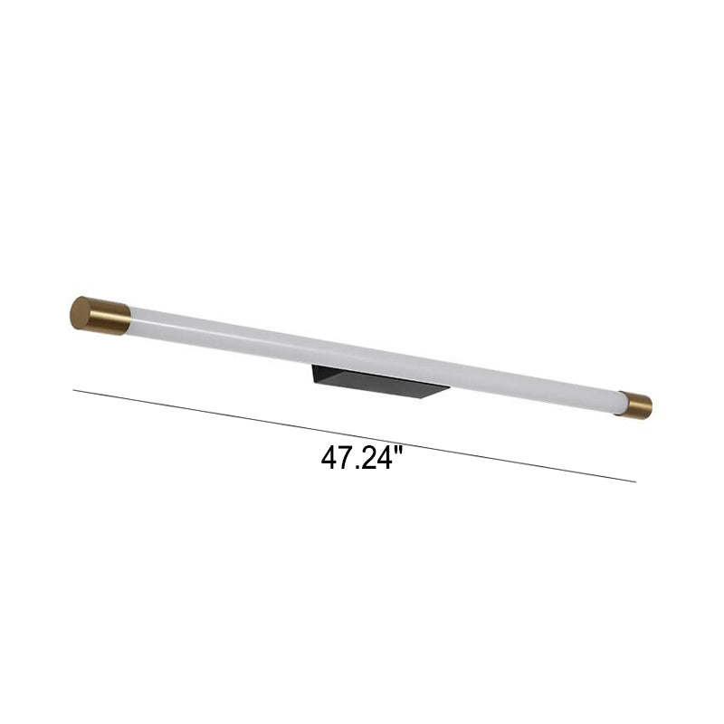 Wandlamp LED Buisvorm Aluminium Zwart Goud 40cm 60cm 90cm 120cm 150cm Woonkamer Slaapkamer Spiegellamp Lijnlamp Badkamer | Sansoti