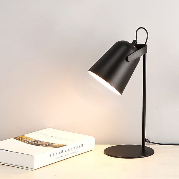 Scandinavische Tafellamp Emmervorm E27 Fitting 35cm Hoog Ijzer 6 Kleuren Sfeerlicht Slaapkamer Woonkamer | Sansoti
