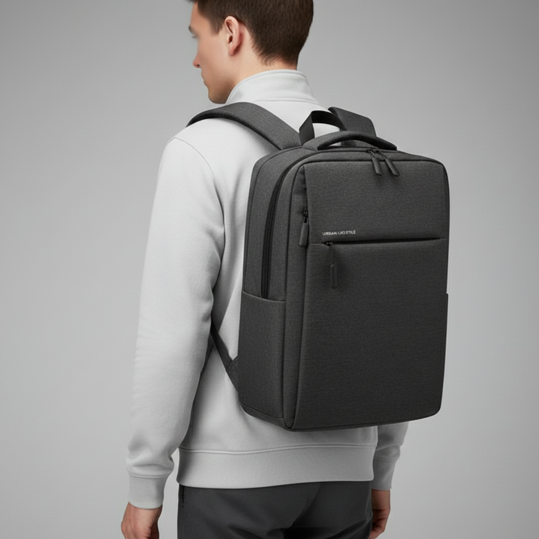 Wasserdichter Laptoprucksack 15,6 Zoll mit gepolstertem Fach, Alltag, Pendeln, Reisen, Organisation, Schule, Universität | Sansoti