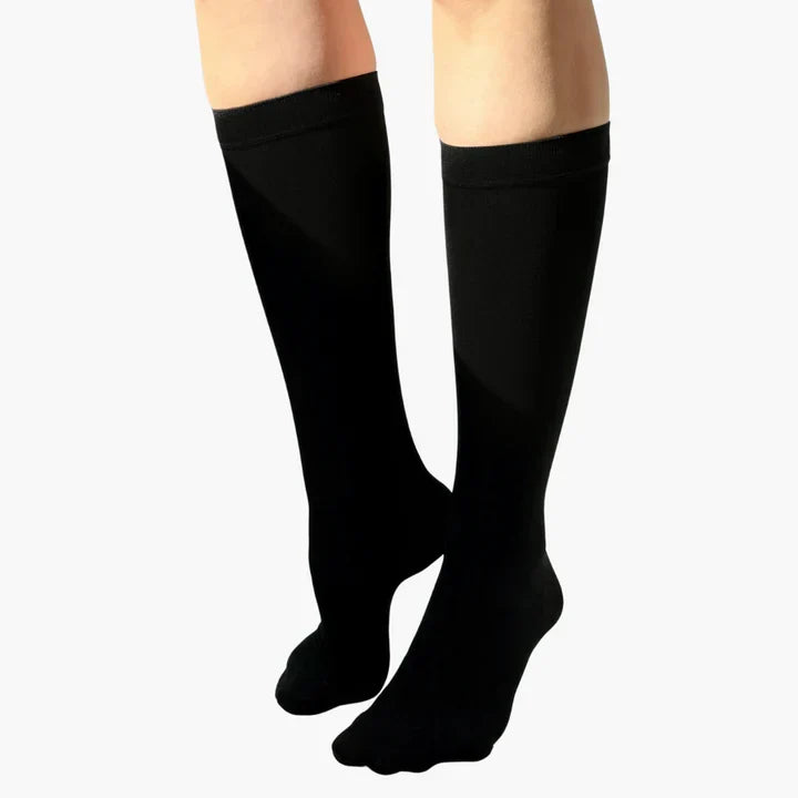Compression Socks with Graduated Compression Seamless Breathable Black Skin Tone S to 7XL Comfortable Socks for Everyday Wear | Sansoti