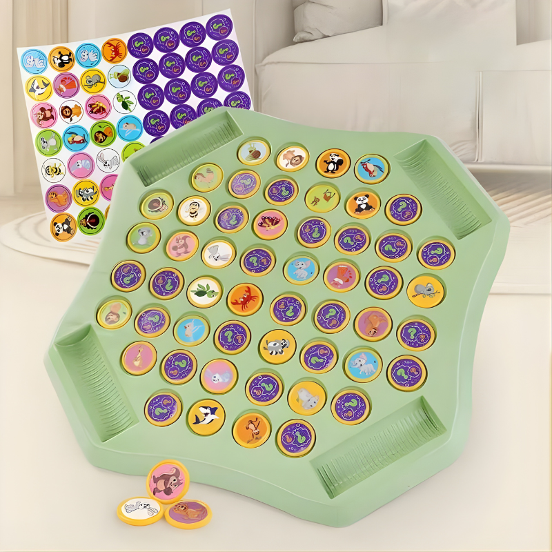 Memory Game for Children with Rotating Discs Educational Concentration Game 27x24cm for 2 Players Brain Teaser | Sansoti