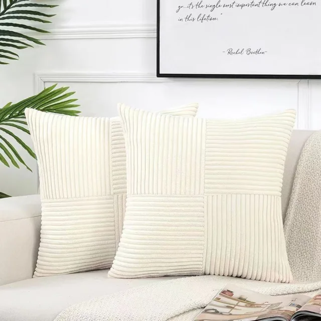 Samt-Zierkissen 45x45 cm mit Reißverschluss für Sofa und Bett Dekoratives Kissen Wohnzimmer Schlafzimmer | Sansoti