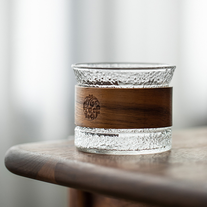 Japans Whiskyglas met Artistieke Reliëf | Hittebestendig Glas 130ml voor Whisky Likeur Cocktails Spirits | Premium Drinkglas met Sculptuur Patroon Design | Sansoti