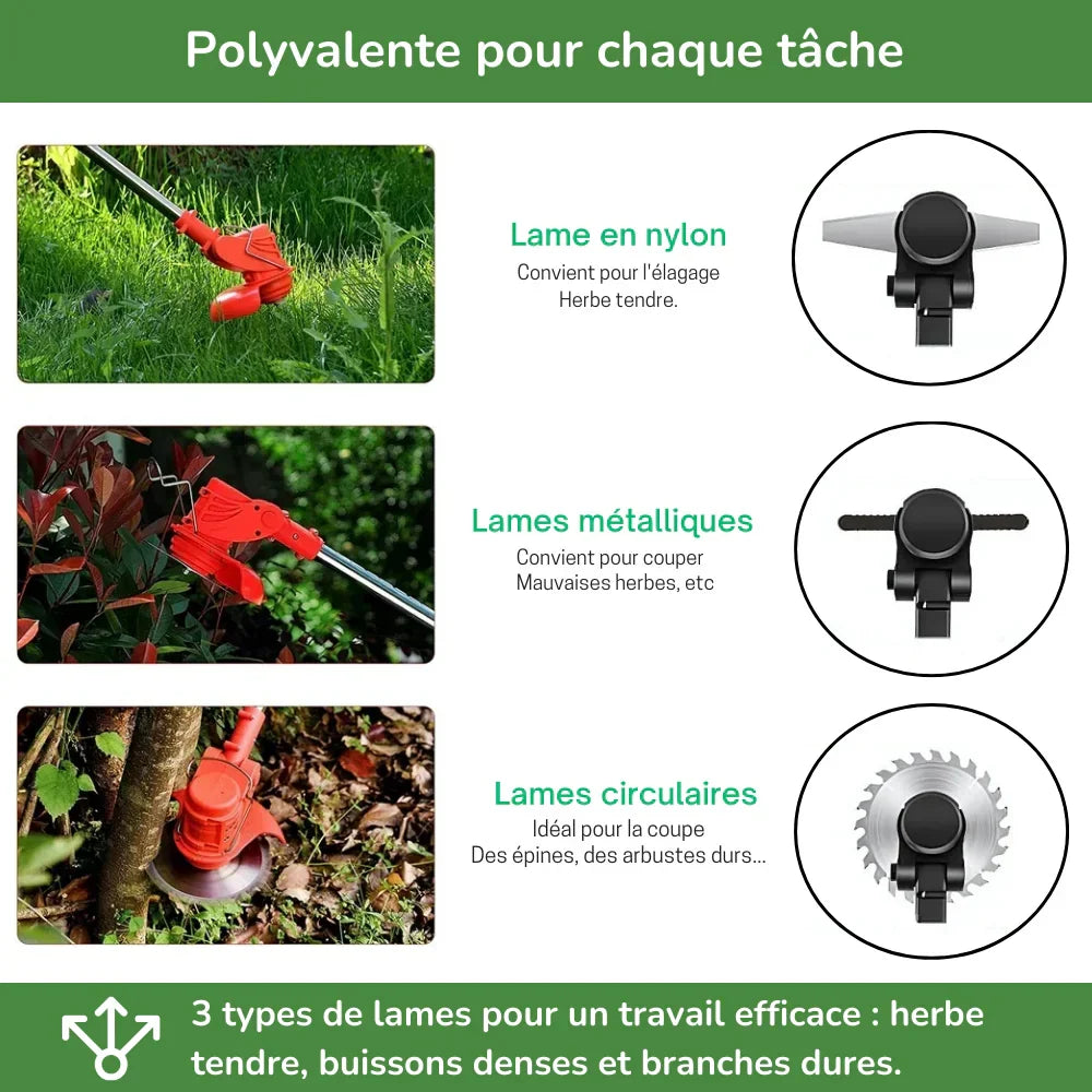 Akku-Rasenmäher, Garten-Motorsense, Rasentrimmer, Unkrautbekämpfung, Schneidwerkzeug, Gartenpflege, Rasenpflege | Sansoti