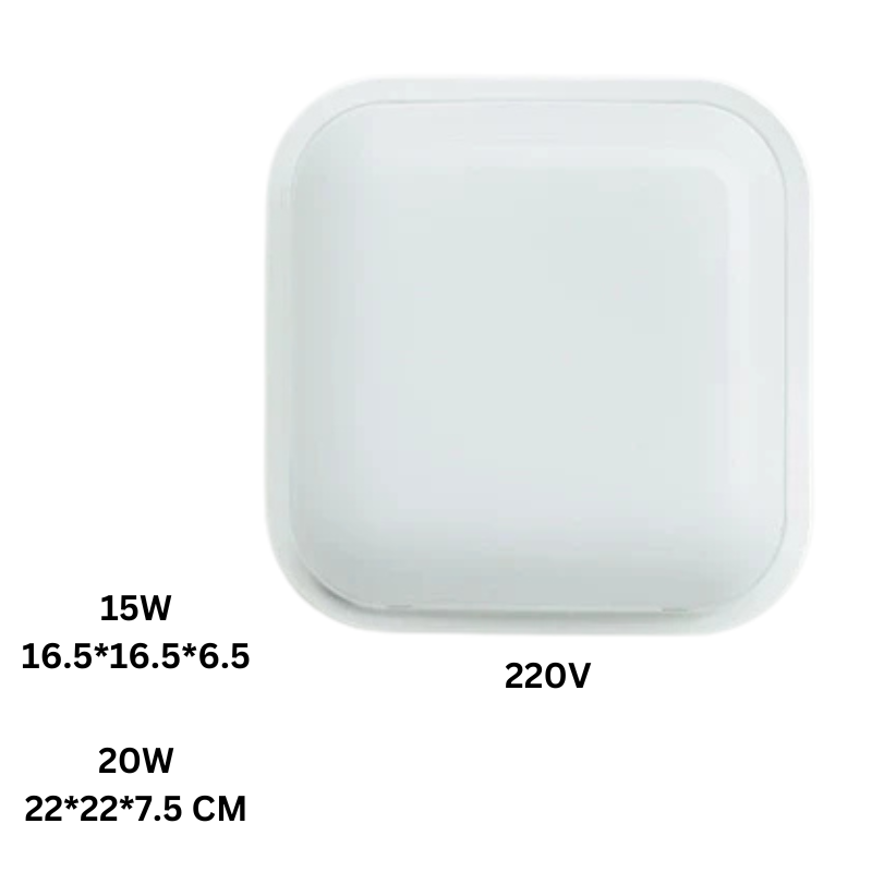 Waterproof Ceiling Lamp LED Round Oval Square for Bathroom Kitchen Balcony with Moisture-Resistant Housing | Sansoti