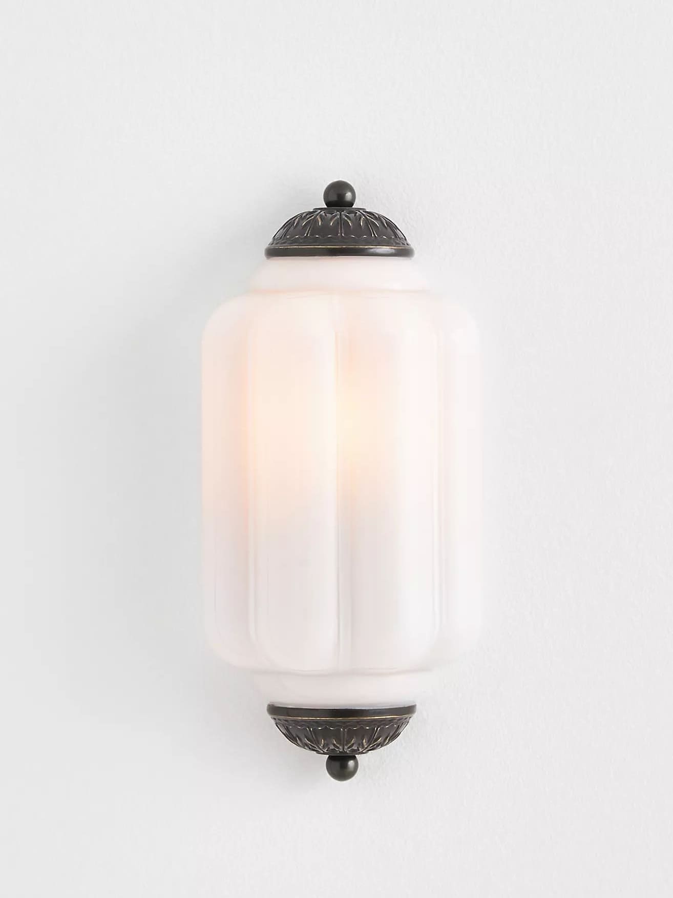 Wandlamp Melkglas voor Slaapkamer Gang Scandinavische Stijl | Sansoti