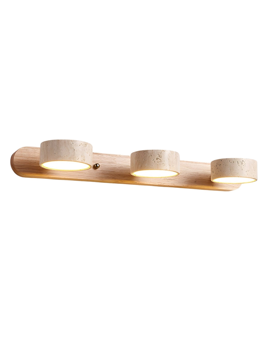 Wandlamp met meerdere lichtpunten natuursteen modern badkamerverlichting warmwit koelwit 2-3-4 lichts stenen armatuur | Sansoti