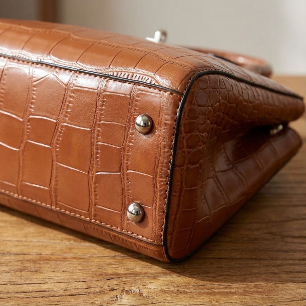 Vierdelige Leren Tassenset Dames Handtas Schoudertas Portemonnee Compacte Tas Kunstleer Elegant Praktisch | Sansoti