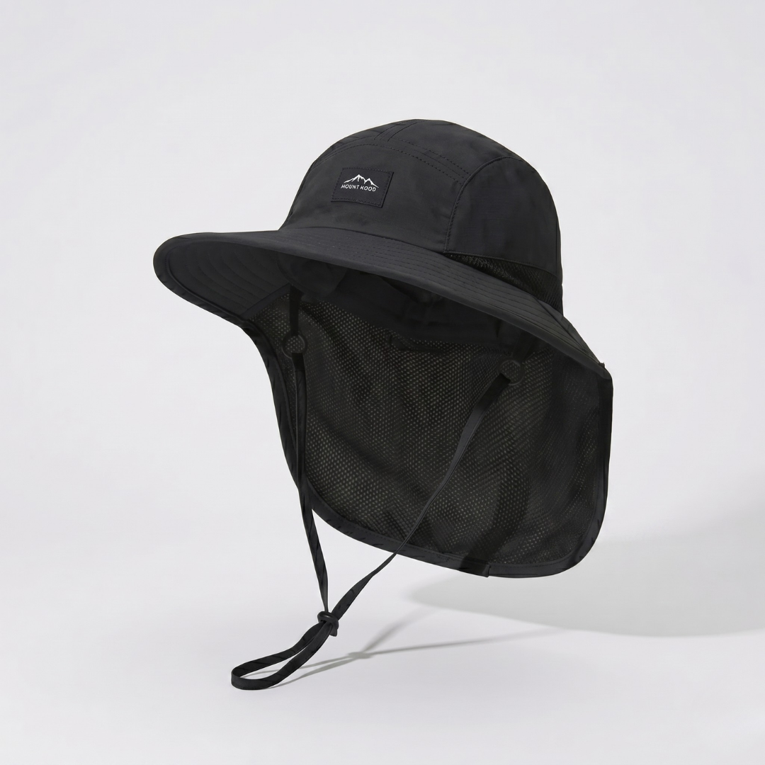Sun Protection Hat with Neck Flap Breathable Quick-Drying UPF 50+ Hiking Fishing Outdoor Unisex Summer Hat | Sansoti