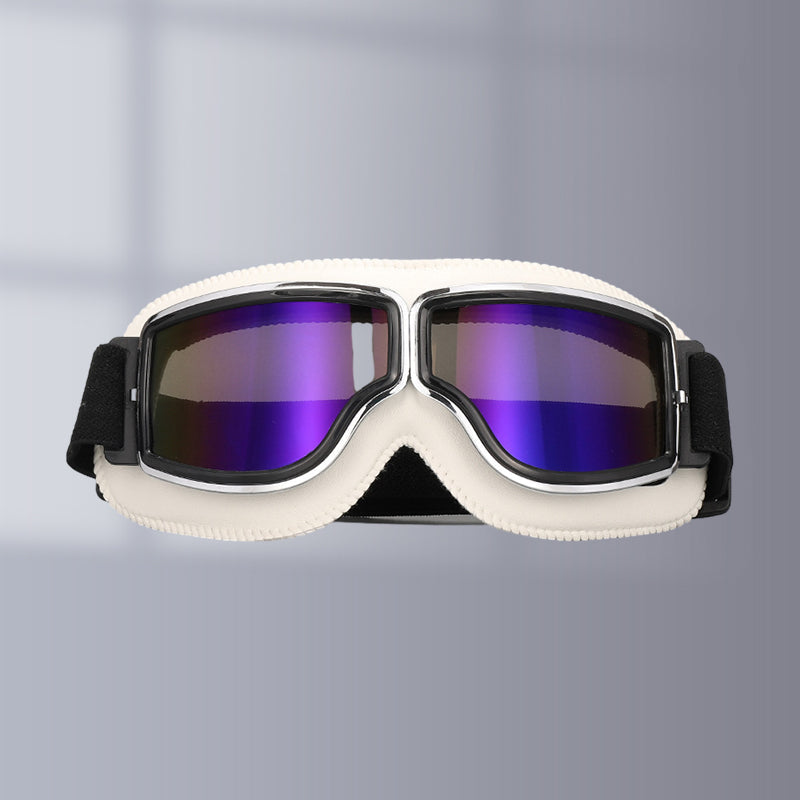 Retro Motorgoggles met Beschermglazen en Verstelbare Band | Sansoti
