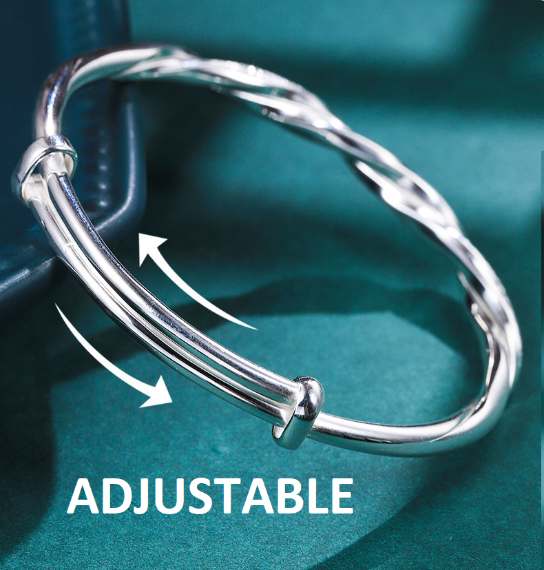 Gevlochten Zilveren Armband – Elegant Damesarmband met Moderne Textuur – Tijdloos Sieraad voor Elke Gelegenheid | Sansoti