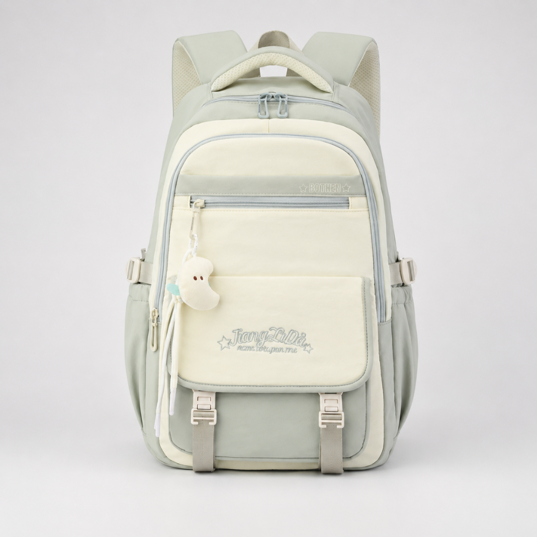 Waterproof Backpack with Laptop Compartment 32x46cm Polyester Multiple Compartments for Work School Travel Daily Use | Sansoti