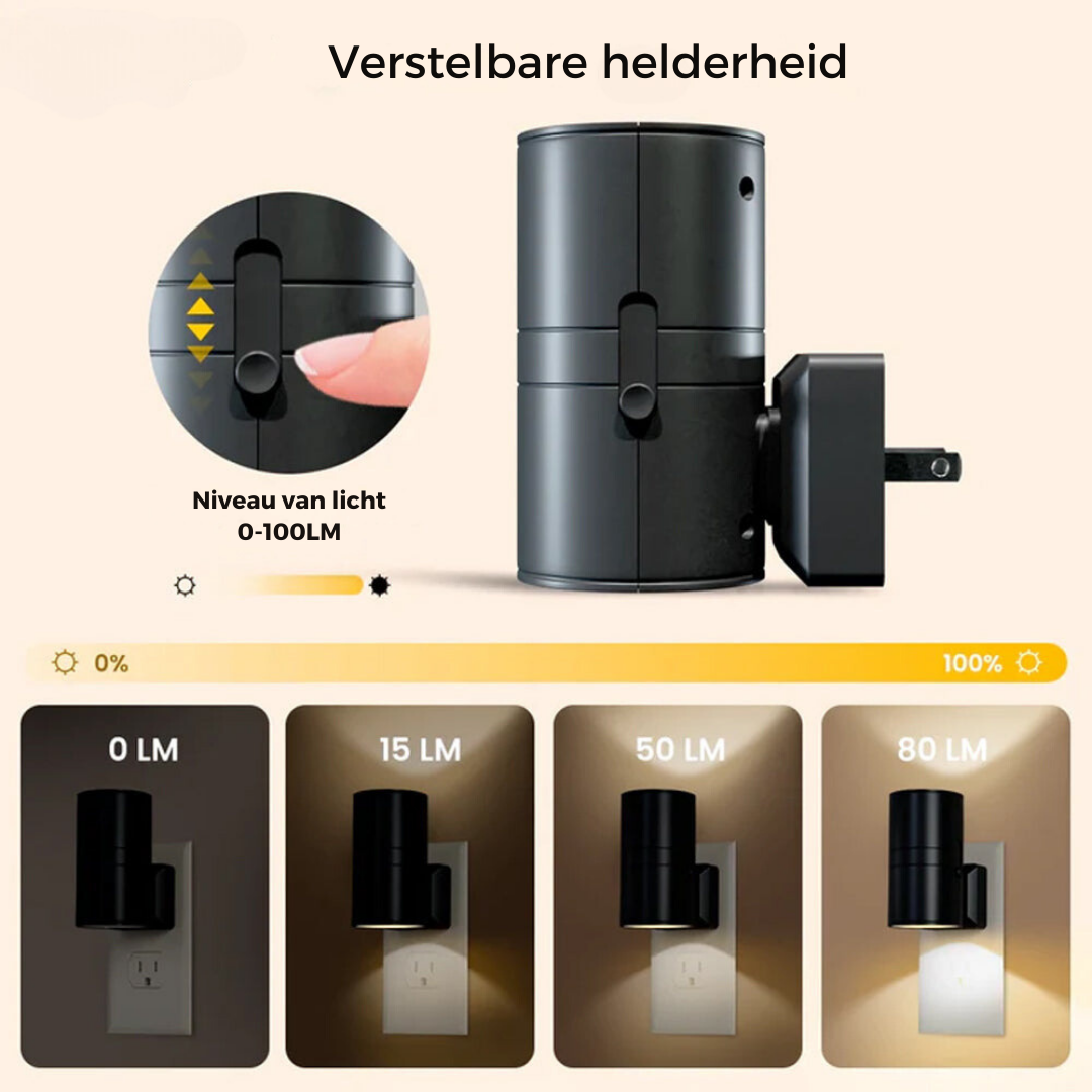 Automatische Nachtlamp met Lichtsensor – Zonsopgang Zonsondergang Schakelaar – Praktische Verlichting | Sansoti