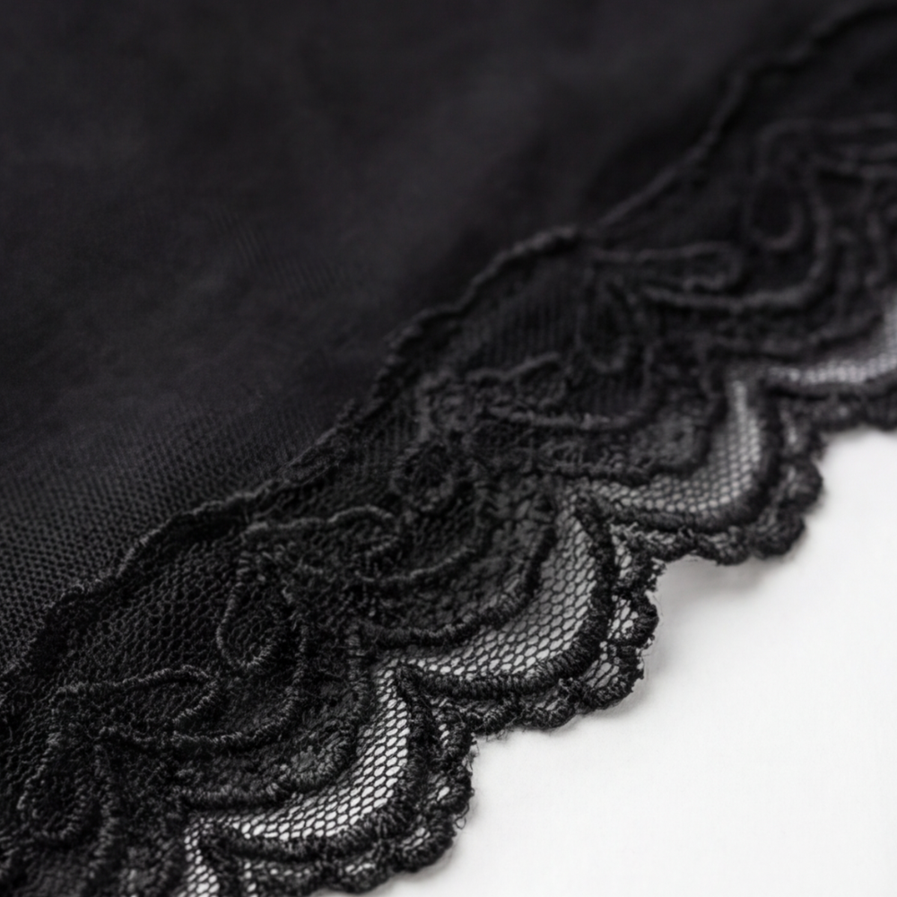 Doorschijnende Geborduurd Kanten Slip Jurk voor Dames – Romantische Lingerie met Verstelbare Bandjes | Sansoti