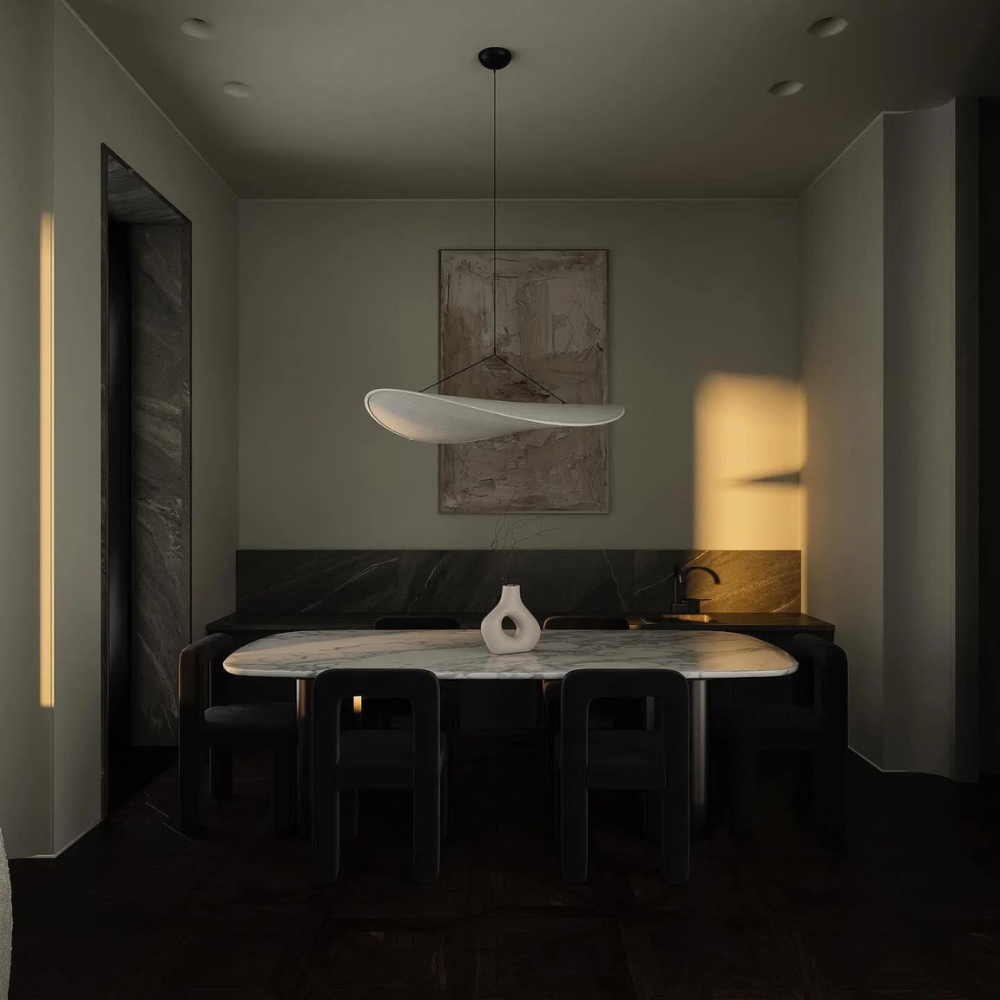 Hanglamp Japandi Handgeweven Zijde Wit Ø40 Ø60 Ø80 Slaapkamer Eetkamer | Sansoti