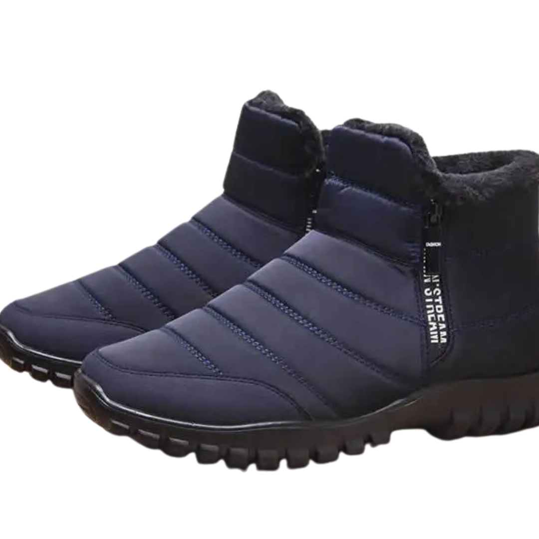 Waterdichte Herenwinterlaarzen met Ritssluiting Antislip Zool Warme Voering Outdoor Winterschoenen Sneeuwlaarzen | Sansoti
