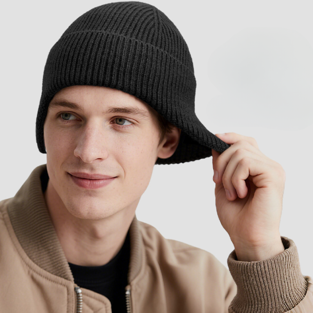 Gestrickte Wintermütze mit Ohrenklappen und weichem Fleecefutter Unisex Outdoor Wintersport Skifahren Wandern | Sansoti
