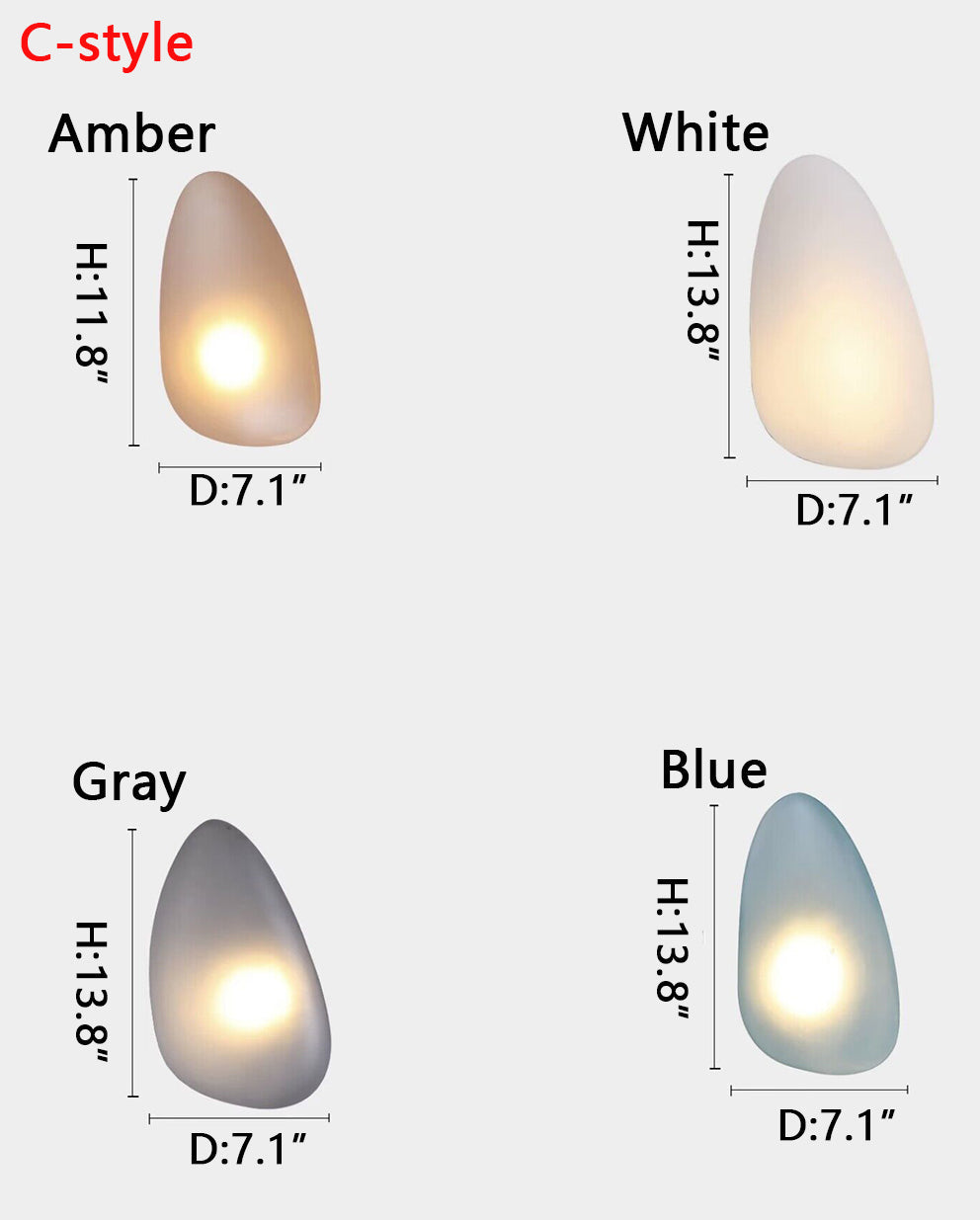 Moderne Glazen Wandlamp met Sfeervolle Ovale Kap – Stijlvolle Minimalistische Verlichting voor Hal Slaapkamer Woonkamer | Sansoti