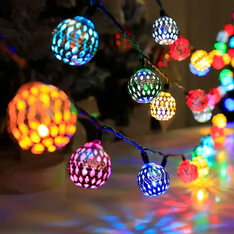 Metal Light String Moroccan Style for Terrace Balcony | Sansoti