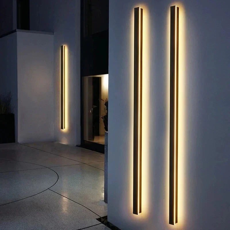 LED Wandleuchte Außen Innen IP65 Wasserdicht 30cm bis 120cm Minimalistisch Modern | Restfield