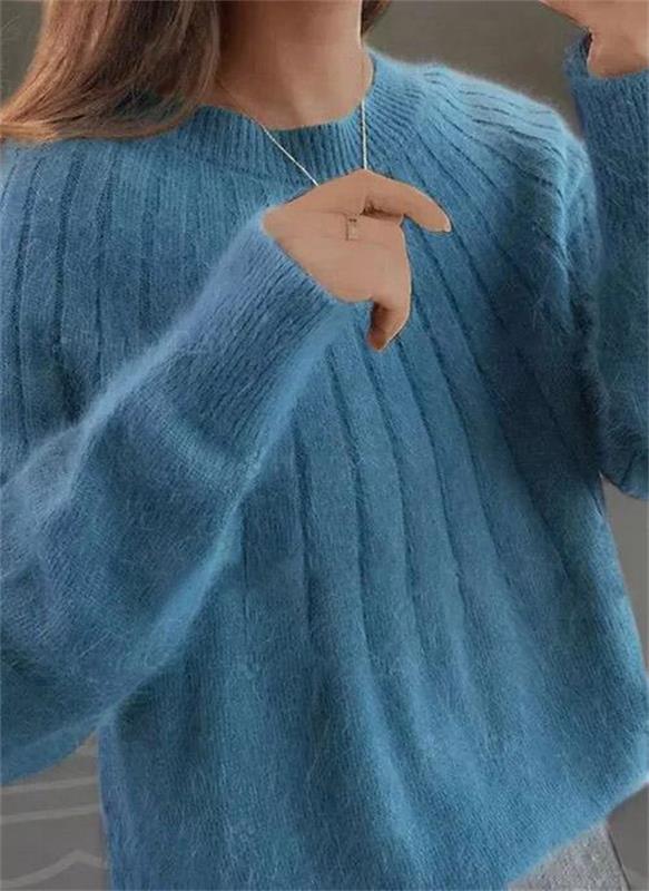 Gestrickter Kaschmirpullover für Damen, weicher Winterpullover, elegante Damenbekleidung, warme Knitwear, bequemer Pullover | Sansoti