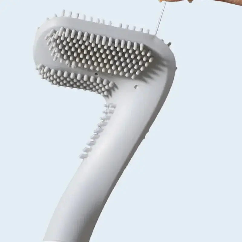 Siliconen Toiletborstel Antibacterieel 36 cm Wandhouder Snel Drogend Flexibele Borstelharen Badkamer Accessoire | Sansoti