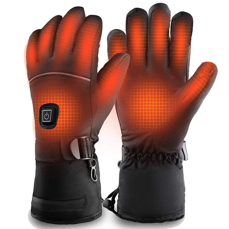 Heated Gloves Rechargeable 3 Heat Settings 8-Hour Battery Winter Skiing Hiking Outdoor Sports Touchscreen | Sansoti