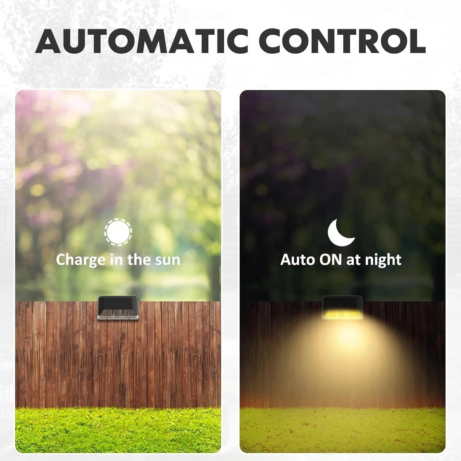 Solarlampen Buiten Set 4 Stuks ABS IP65 Warm Wit Bewegingssensor Terras Oprit Tuin Automatisch Zonne-energie Kabellos Wandlamp Buitenlamp | Sansoti