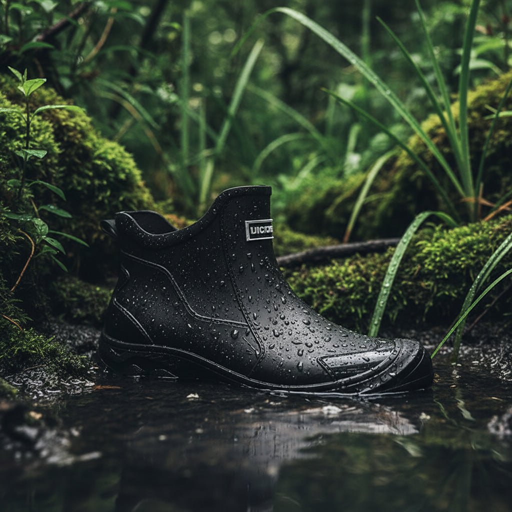 Gummistiefel Wasserdicht Rutschfest Knöchelhoch PVC-Außenstiefel für Garten Camping Angeln und Outdoor-Aktivitäten | Sansoti