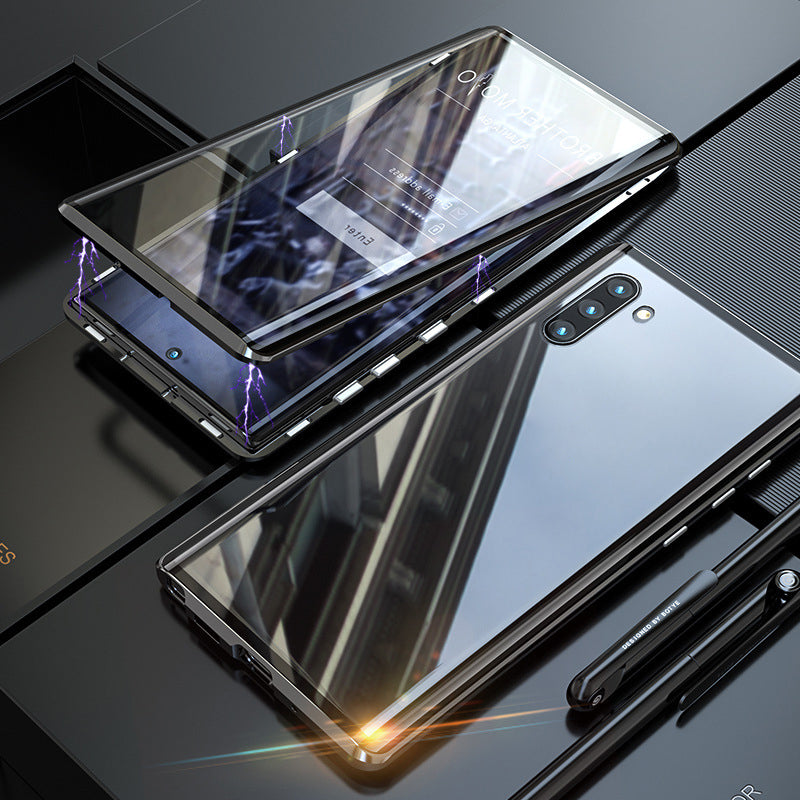 Magnetische Dubbelzijdige Telefoonhoes Gehard Glas voor Galaxy Modellen | Sansoti