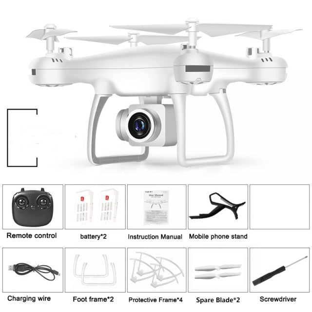 Professionele Quadcopter Drone 4K Camera 5G WiFi GPS Opvouwbaar Luchtfotografie Outdoor Zwart Wit RC | Sansoti