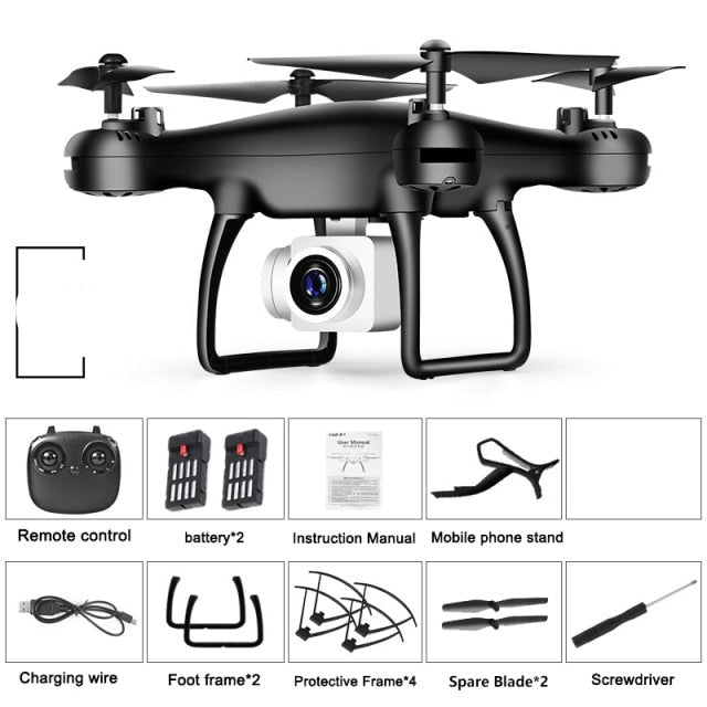 Professionele Quadcopter Drone 4K Camera 5G WiFi GPS Opvouwbaar Luchtfotografie Outdoor Zwart Wit RC | Sansoti
