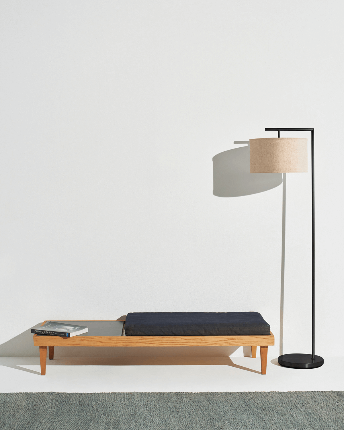 Stehleuchte Modern Mit Stoffschirm 152cm LED Schwarz Messing Nickel | Restfield
