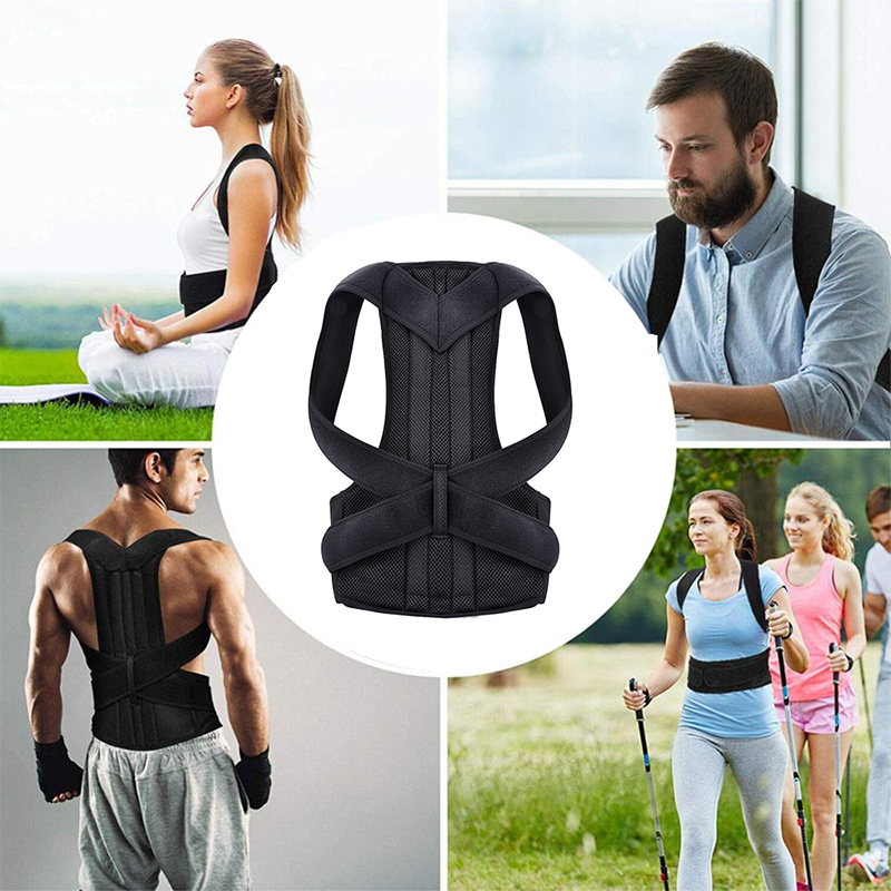 Ergonomische Houdingscorrector voor Schouders en Rug - Verstelbaar en Ademend - Unisex Postuurbrace | Sansoti