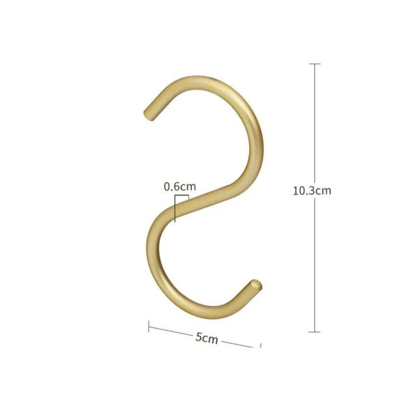 Metalen S-Vormige Kledinghangers - Set van 5 Luxe Haakhouders in Goud of Zilver voor Optimale Kledingkastorganisatie | Sansoti