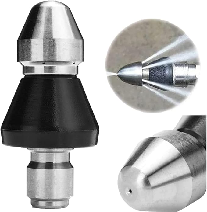 Hogedruk Afvoerreinigers-Sproeikop 1/2"-3/4" met Achterwaartse Waterjets voor Verstopte Leidingen | Sansoti