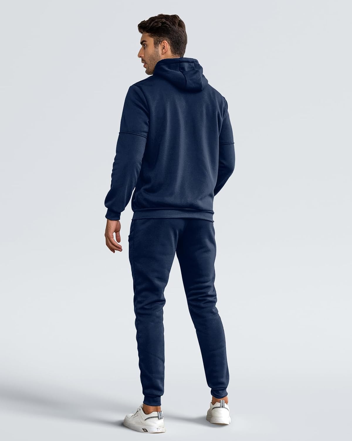 Heren Trainingspak Set met Pullover en Broek Elastisch Ademend Sportkleding Loungewear Zwart Grijs Comfort | Sansoti